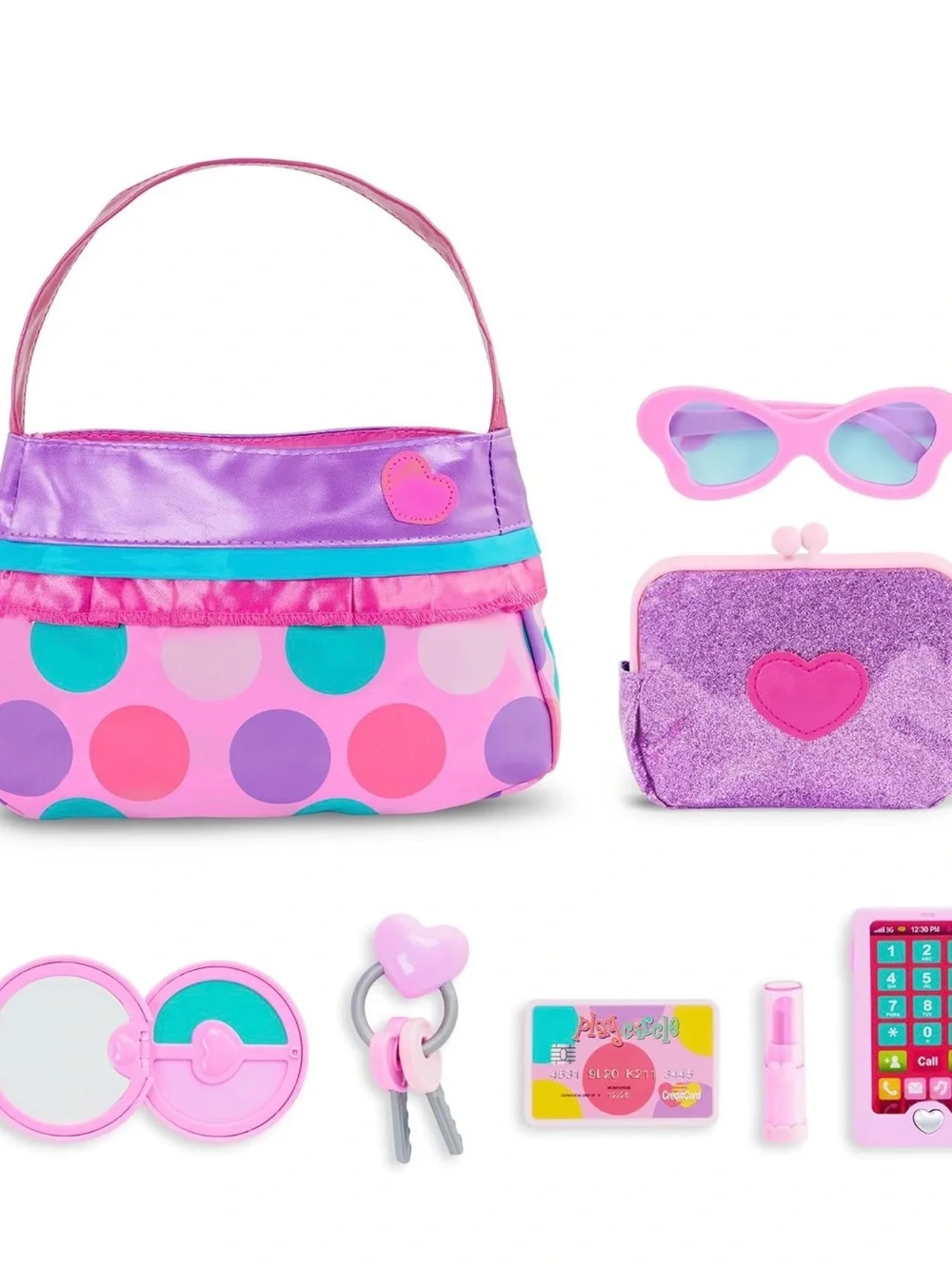 Battat Makeup & Beauty Set – Dress Up Fashion Princess Purse Set – 3+ Years